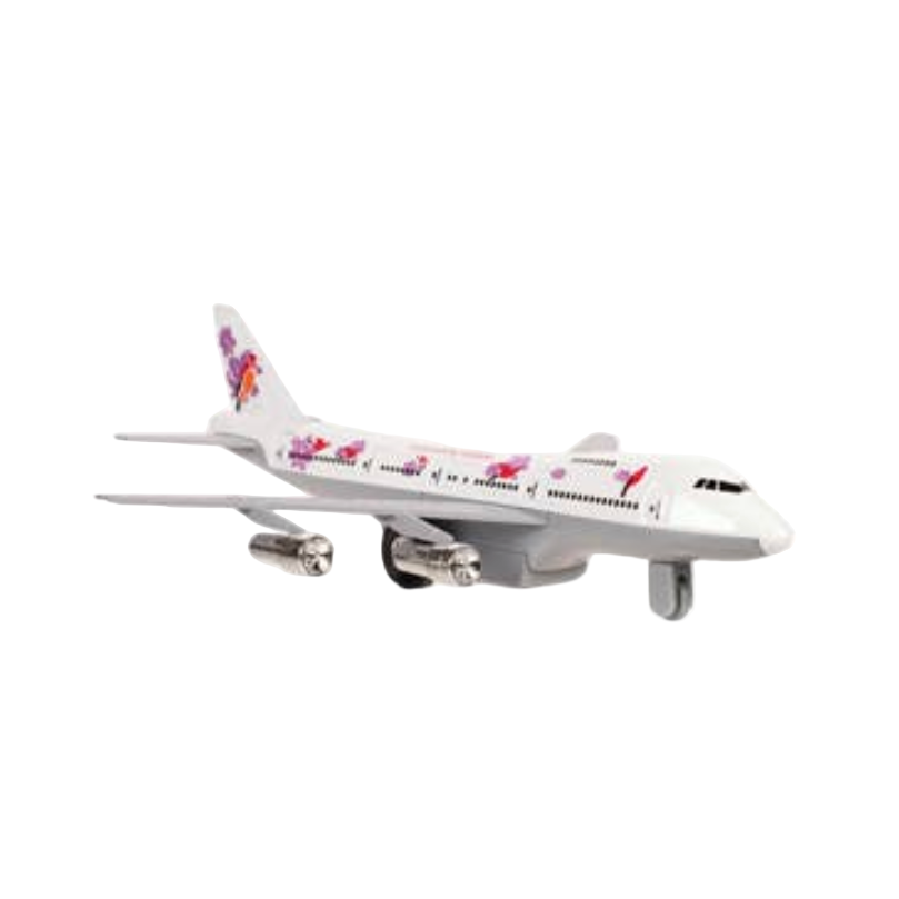 Model airplane on a white background