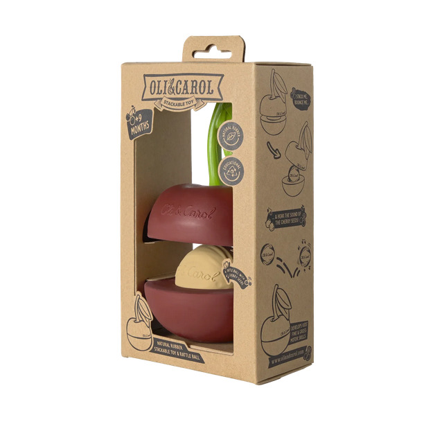 Cherry Stacking Toy & Rattle Ball
