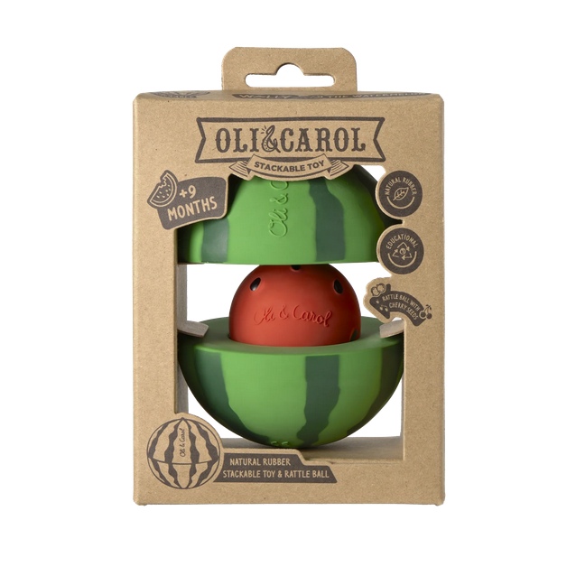 Watermelon Stacking Toy & Rattle Ball
