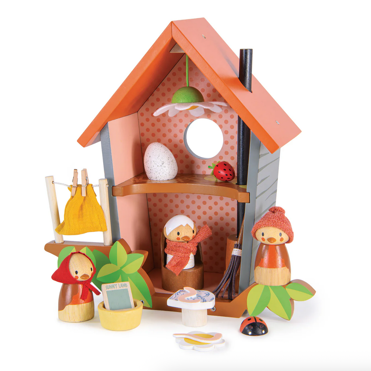 Toy house with characters 