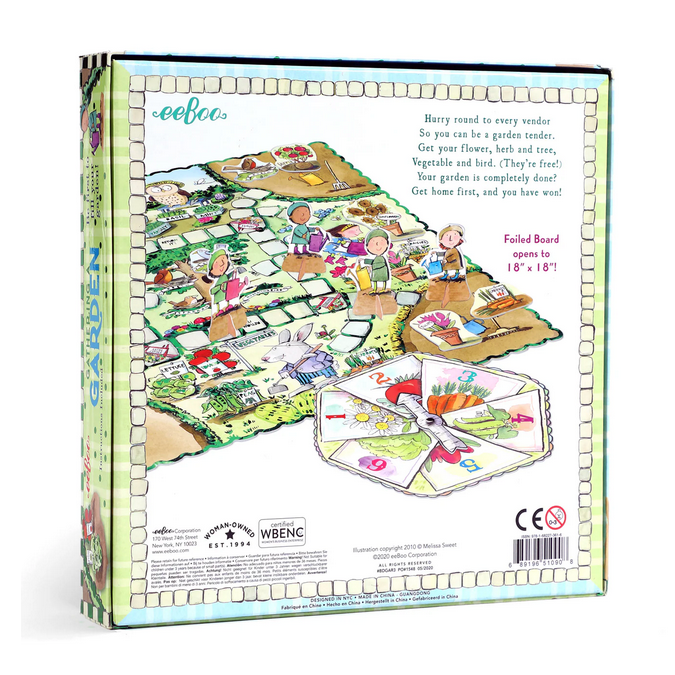 Board game box with colorful graphics on a white background