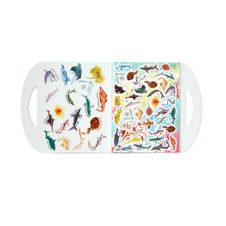 Product with animal illustrations on a white background