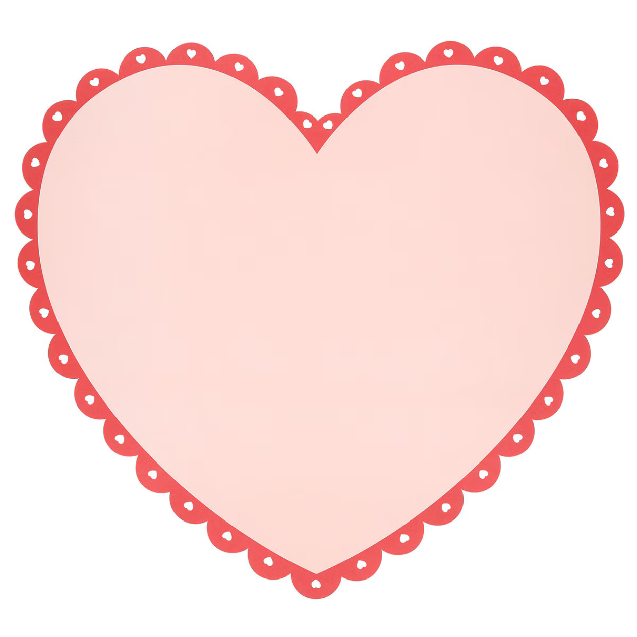 Scalloped Heart Paper Placemats (x12) – TANTRUM