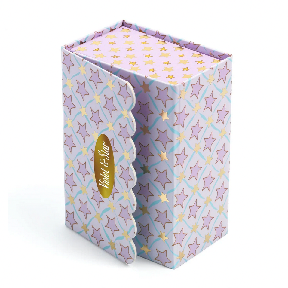 Decorative box with star pattern on a website page