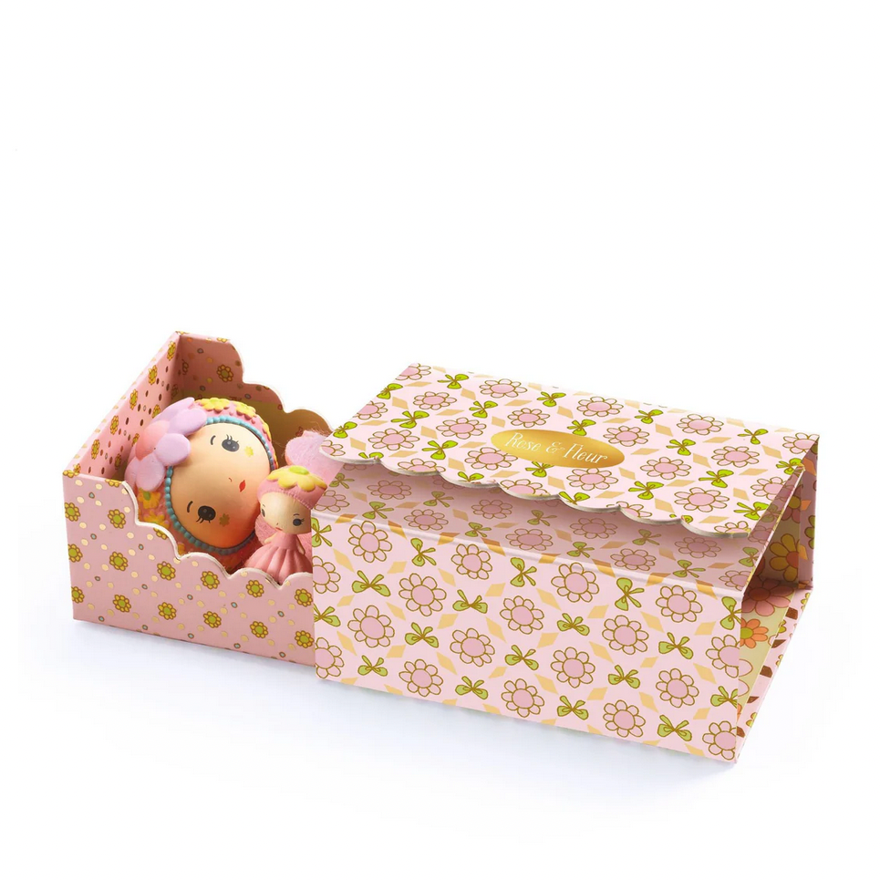Toy in a decorative box with Djeco0branding on a white background