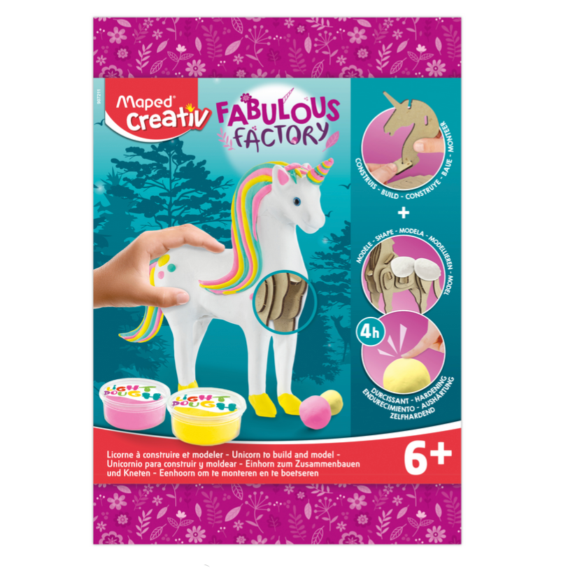Maped Creativ Fabulous Factory unicorn toy packaging on a white background