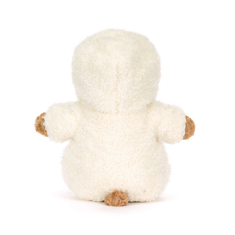 White plush toy on a white background
