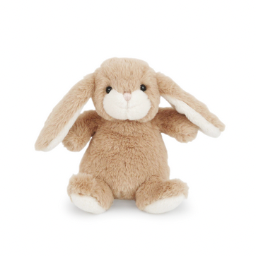 Plush toy rabbit on a white background