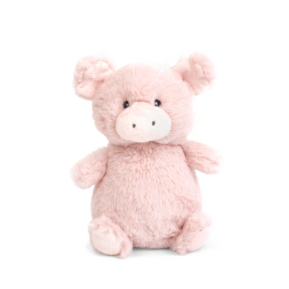 Pink teddy bear on a white background