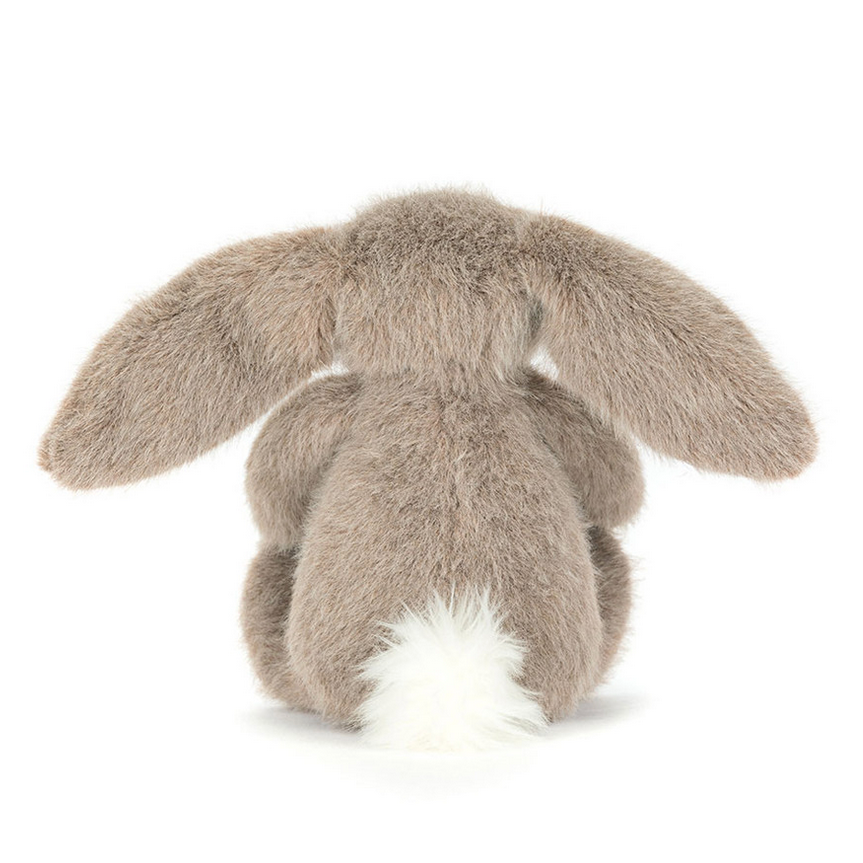 Plush toy rabbit on a white background