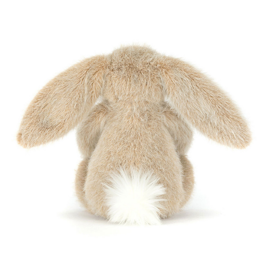 Plush rabbit toy on a white background