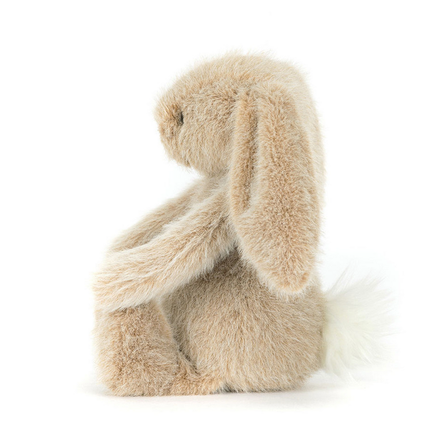 Plush toy rabbit on a white background