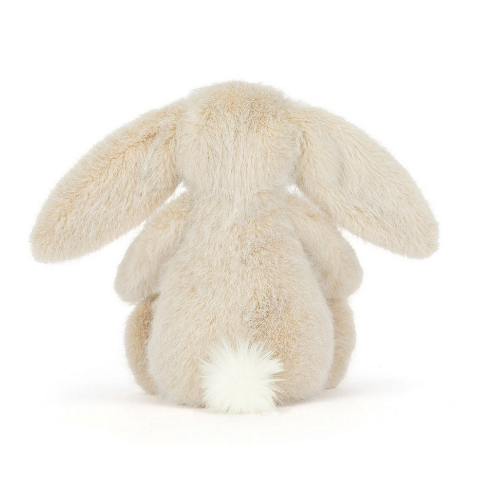 Stuffed bunny toy on a white background