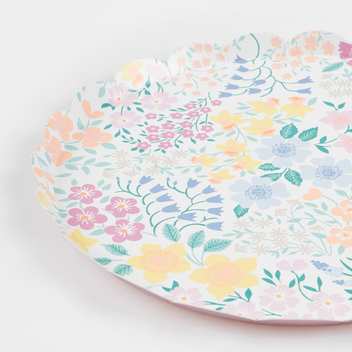 Floral-patterned product on a white background