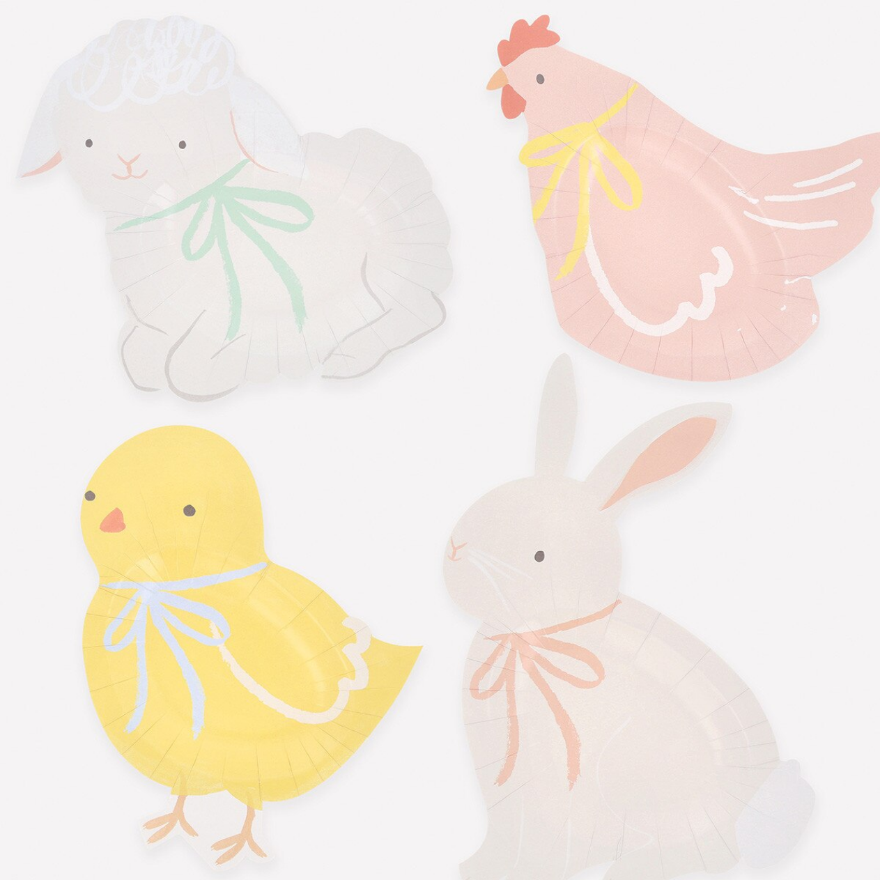 Spring Animals Plates (x8)