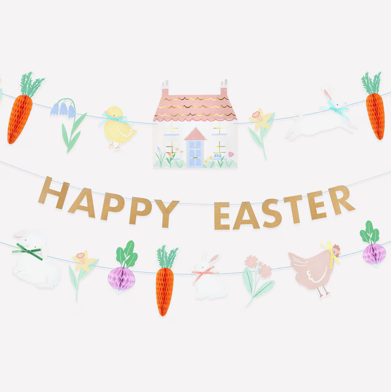 Easter Vegetable Garden Garland Set