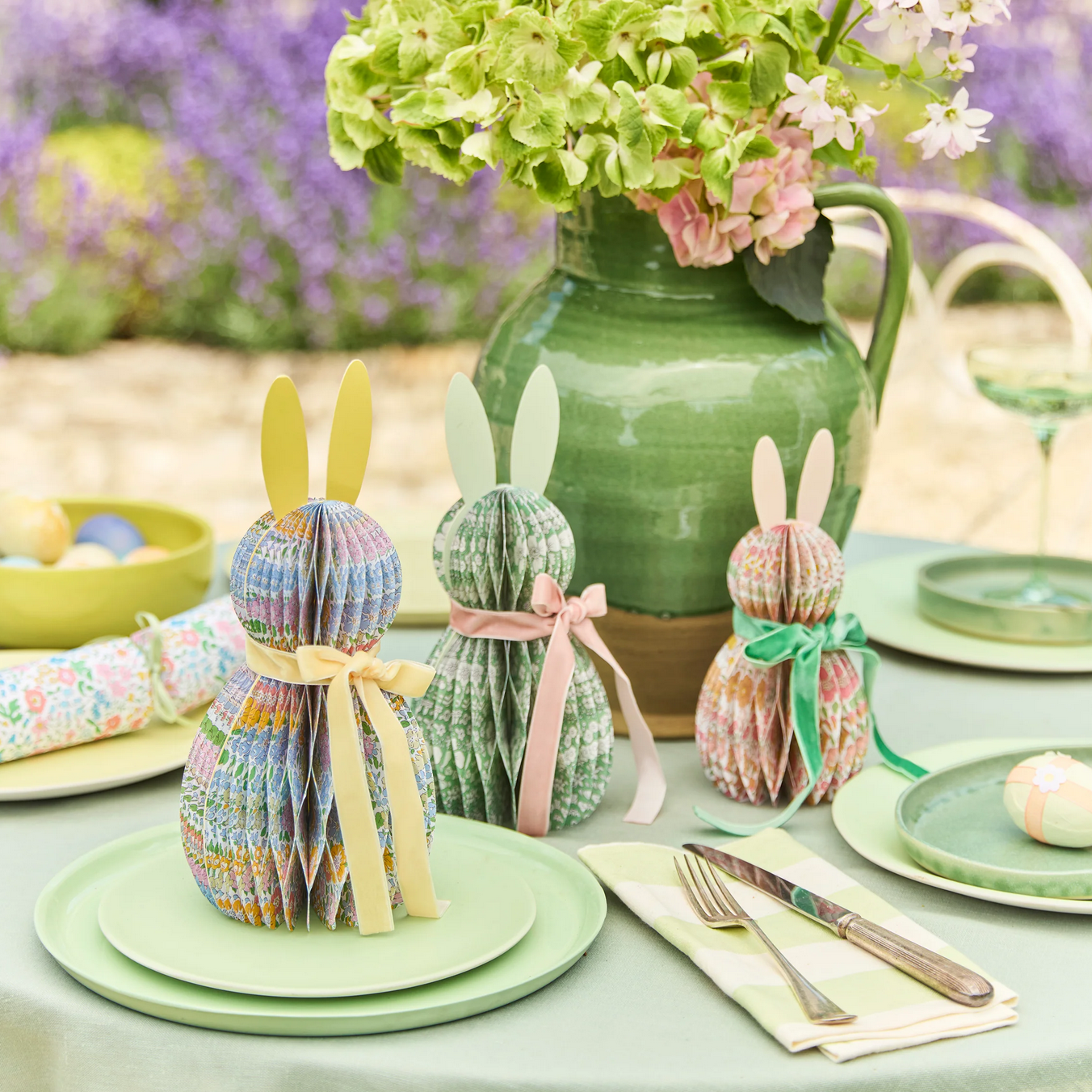 Meri Meri x Liberty Paper Honeycomb Bunnies