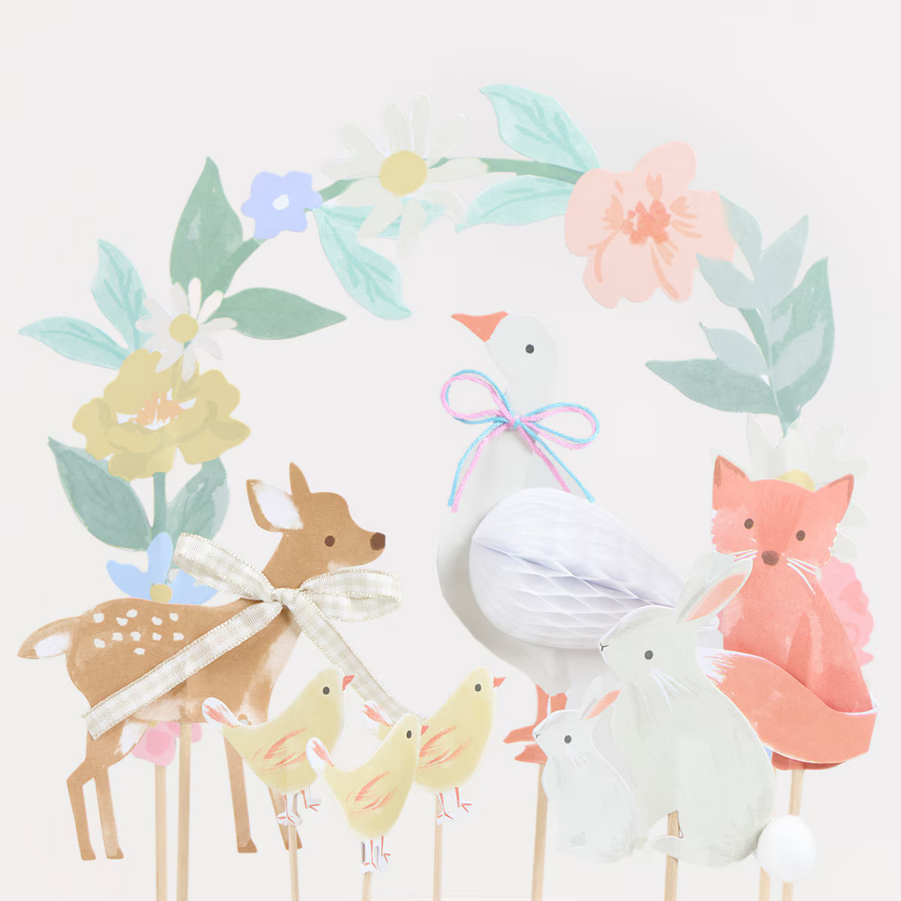 Little Animals Cake Toppers (x8)