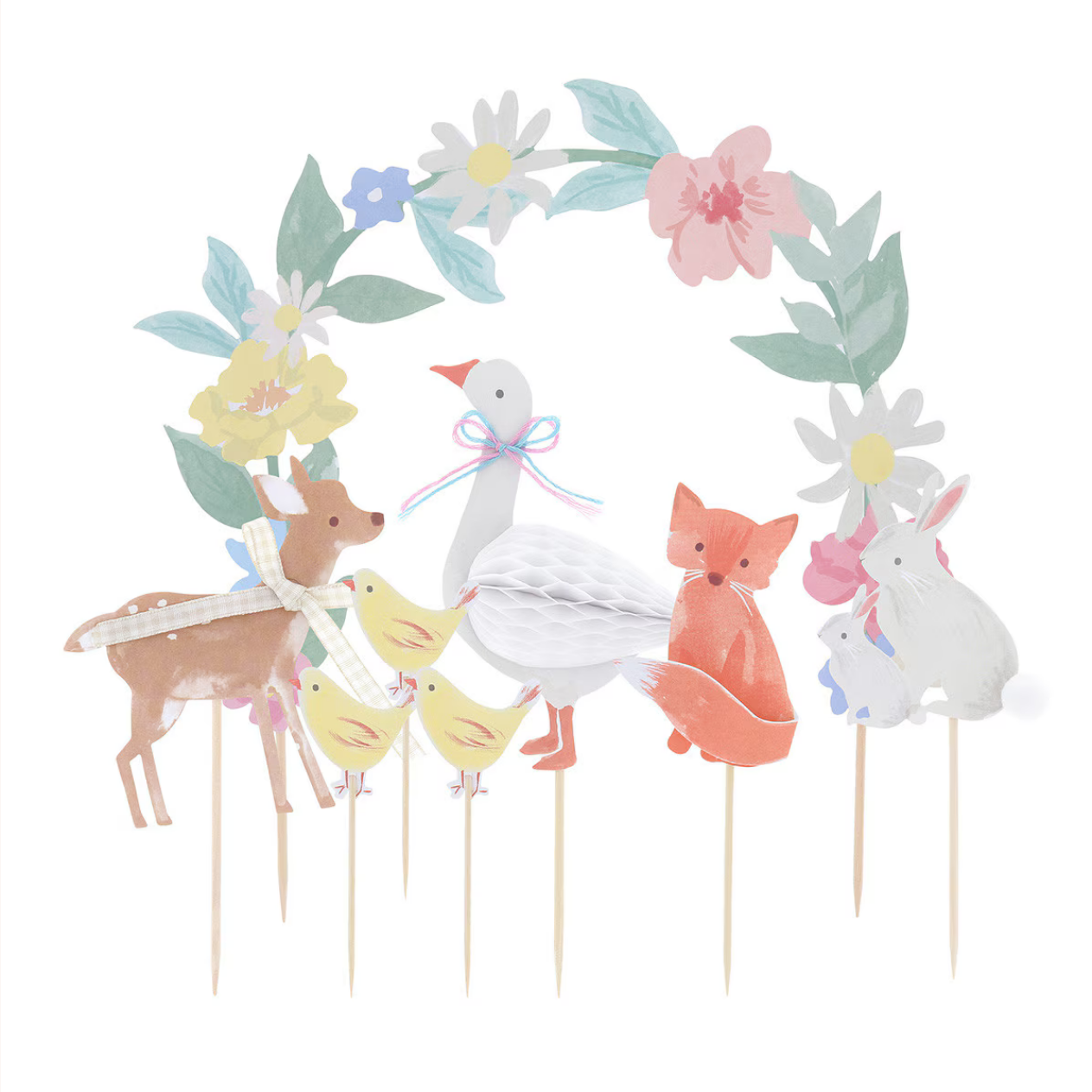 Little Animals Cake Toppers (x8)