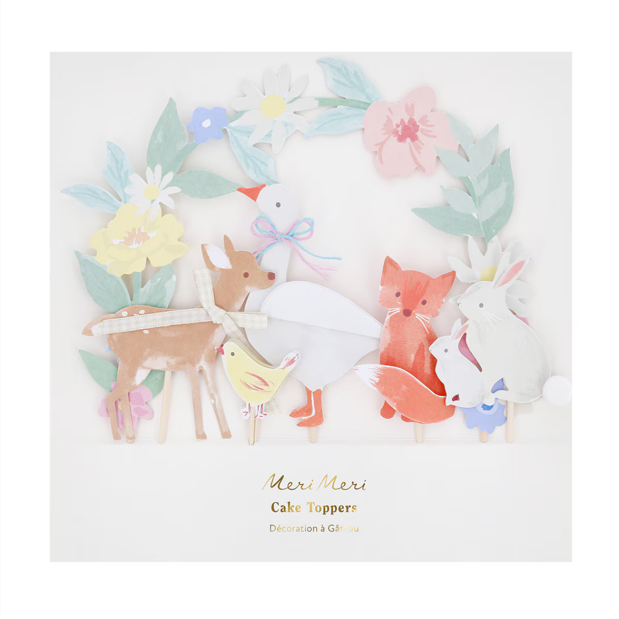 Little Animals Cake Toppers (x8)