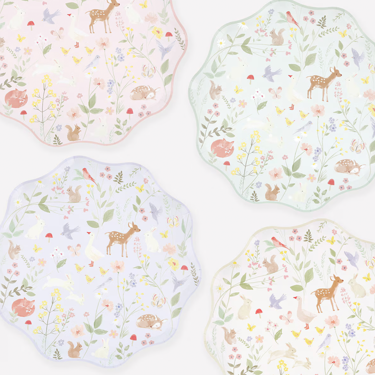 Little Animals Dinner Plates (x8)