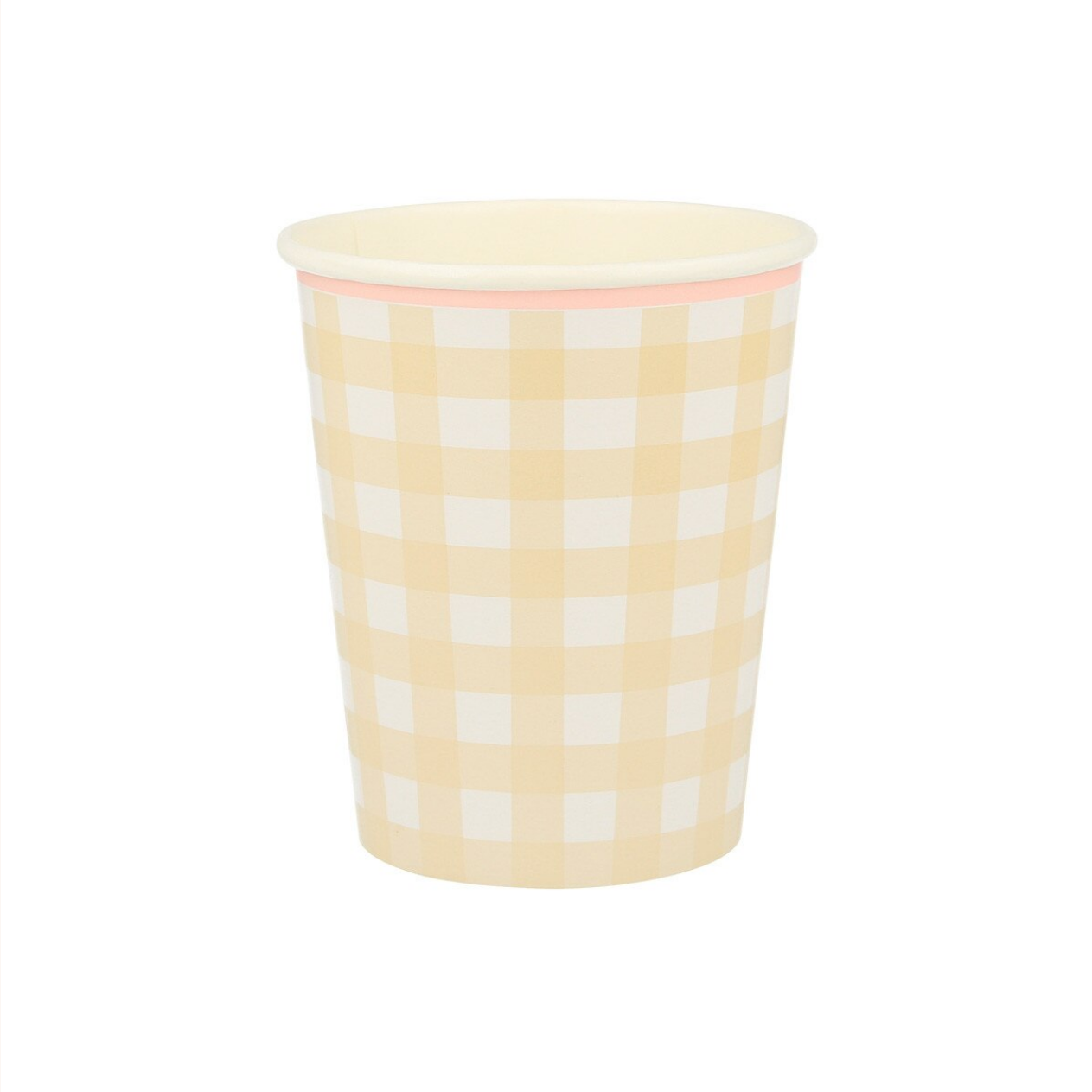 Gingham Cups (x12)
