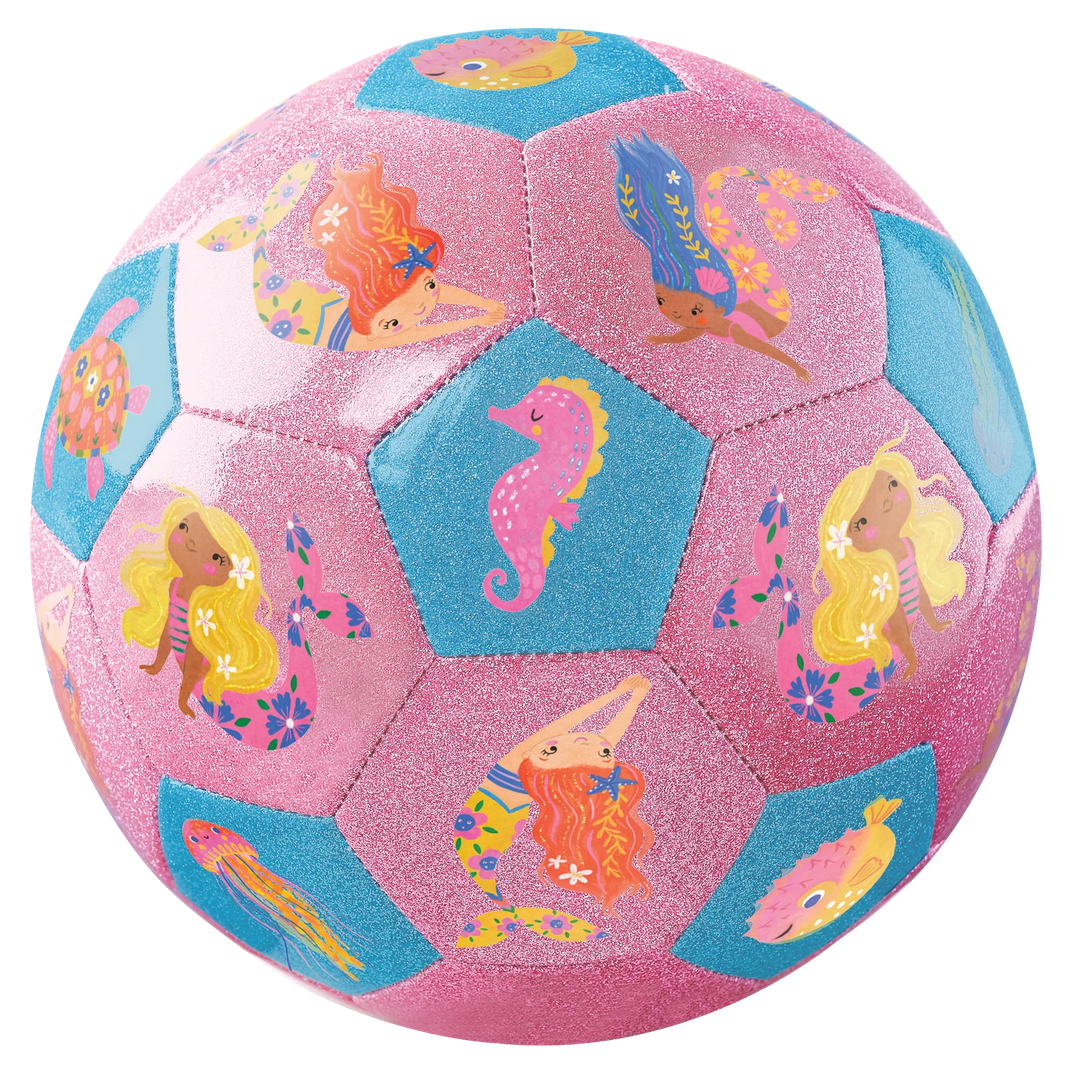 Size 3 Glitter Soccer Ball -Mermaids