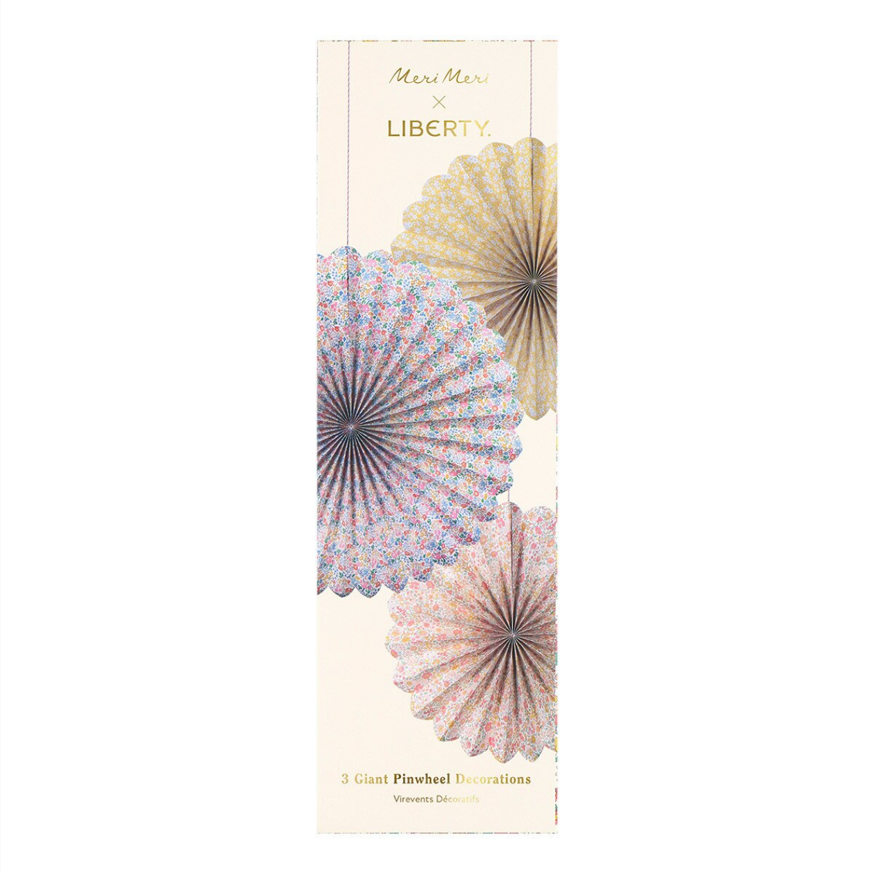 Meri Meri x Liberty Giant Pinwheel Decorations (x3)