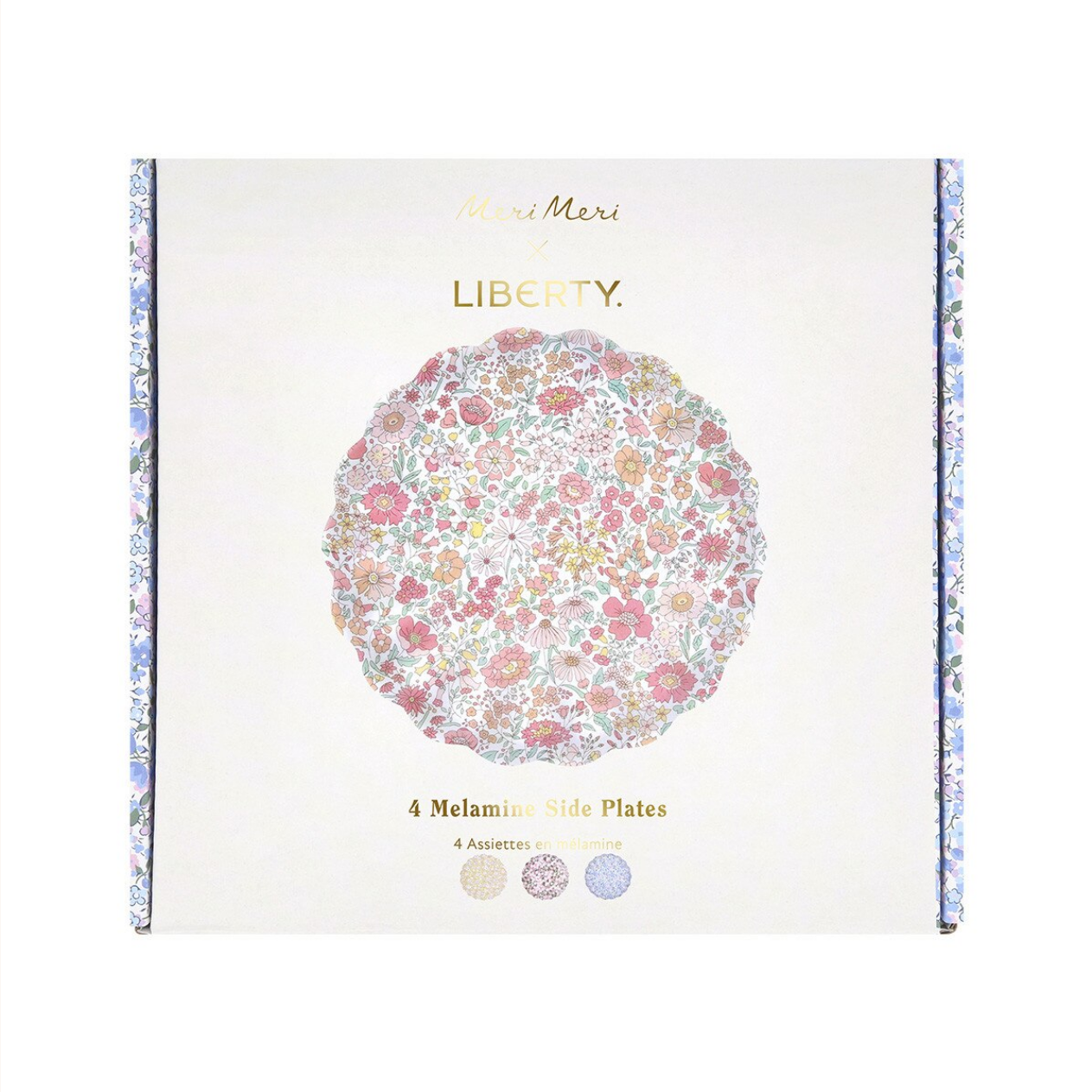 Meri Meri x Liberty Mixed Set Reusable Small Plates (x4)