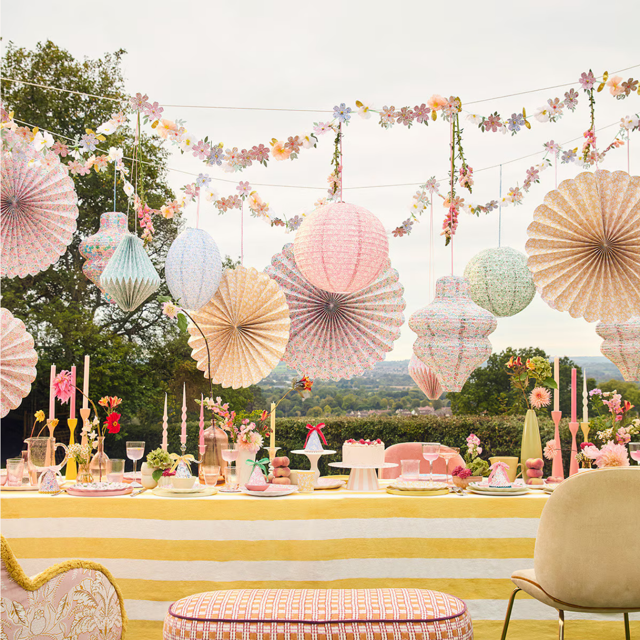 Meri Meri x Liberty Bright Lanterns (x3)