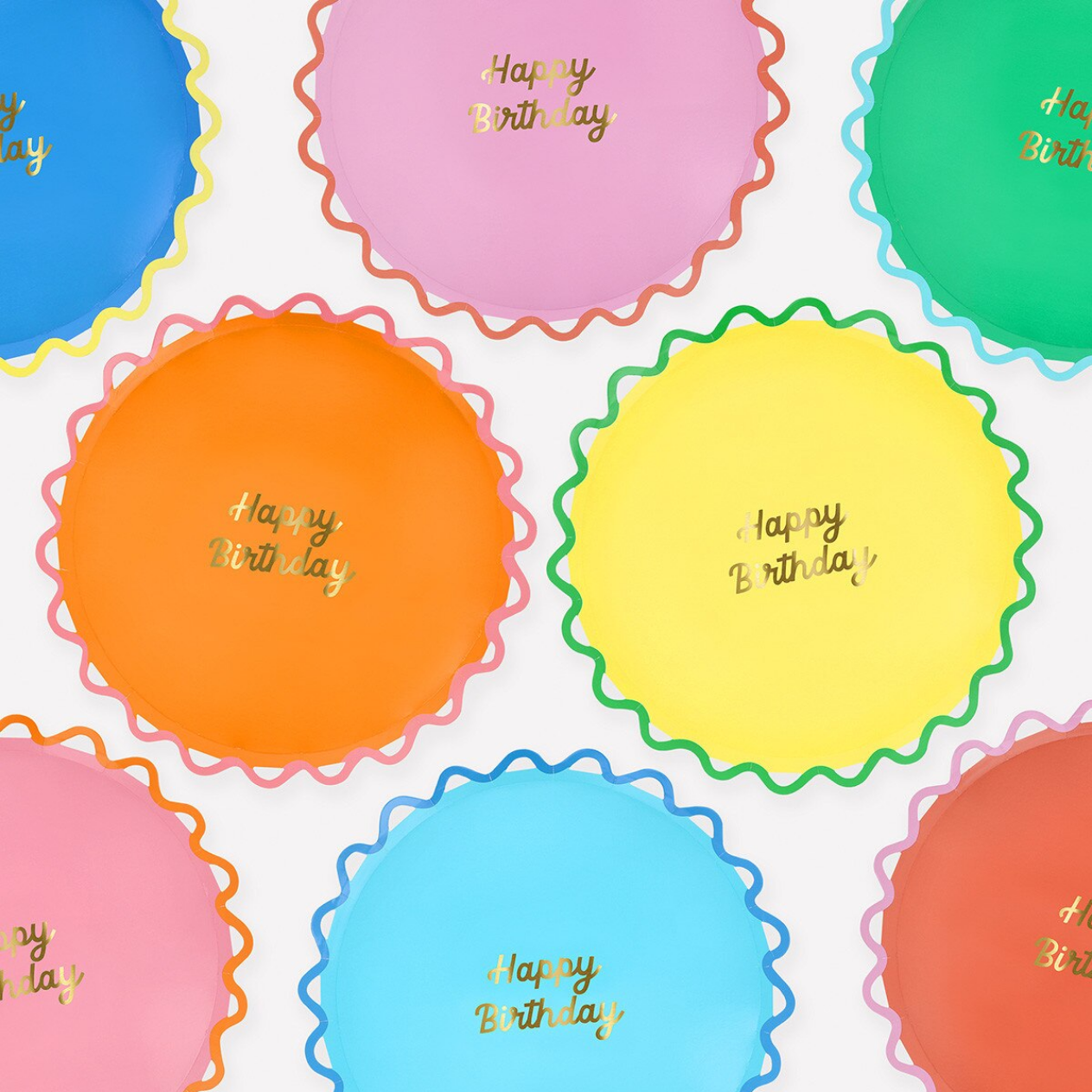 Wiggle Edge Dinner Plates (x8)
