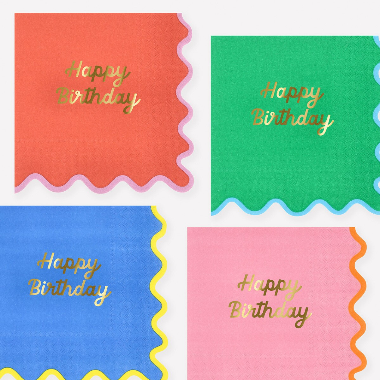 Wiggle Edge Large Napkins (x16)
