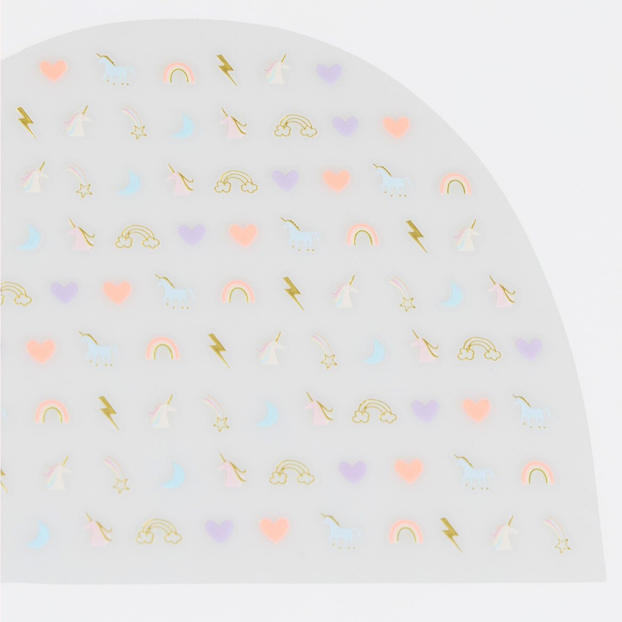 Clear balloon with colorful geometric pattern on a white background