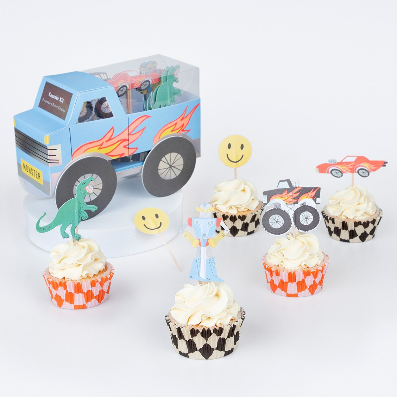 Monster Truck Cupcake Kit (x24 toppers)
