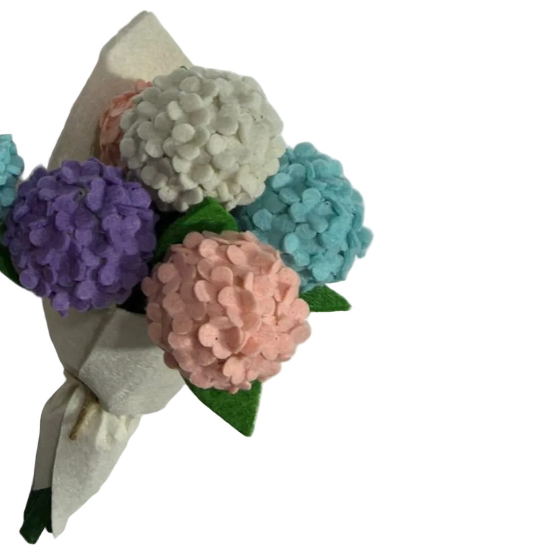 Decorative brooch with colorful floral design on a textured white background