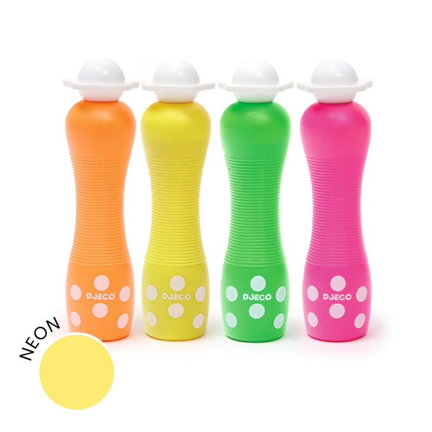 4 Foam Markers - Neon