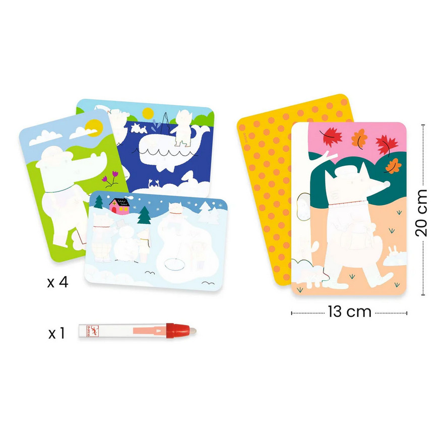 4 Seasons Magic Coloring Kit