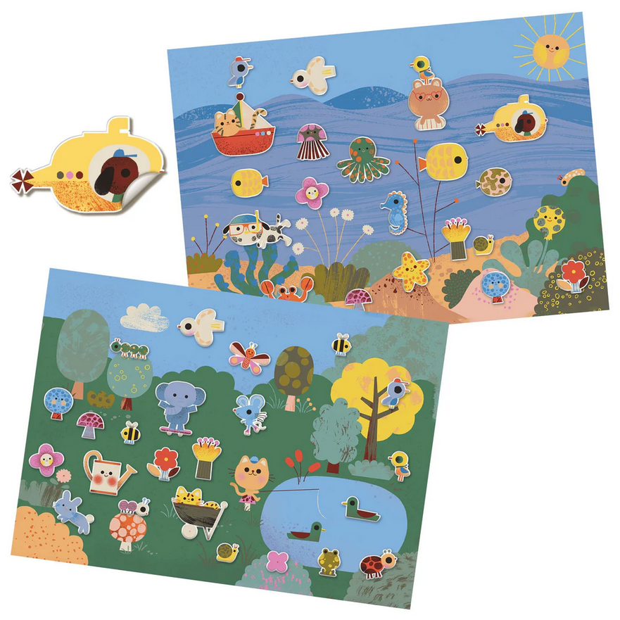 Summertime Repositionable Stickers