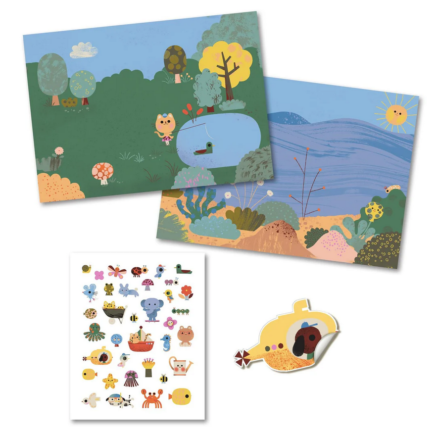 Summertime Repositionable Stickers