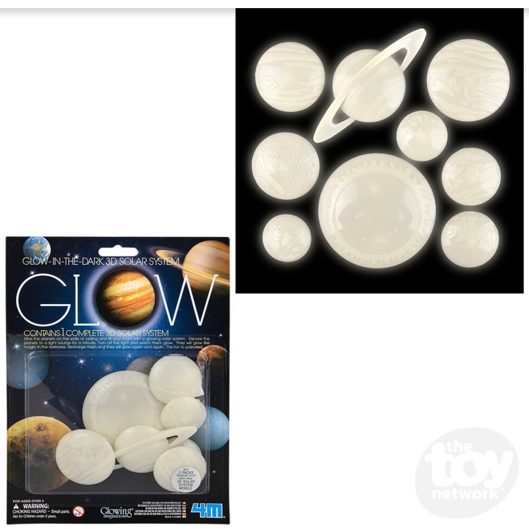 Glow-In-The-Dark 3D Solar System