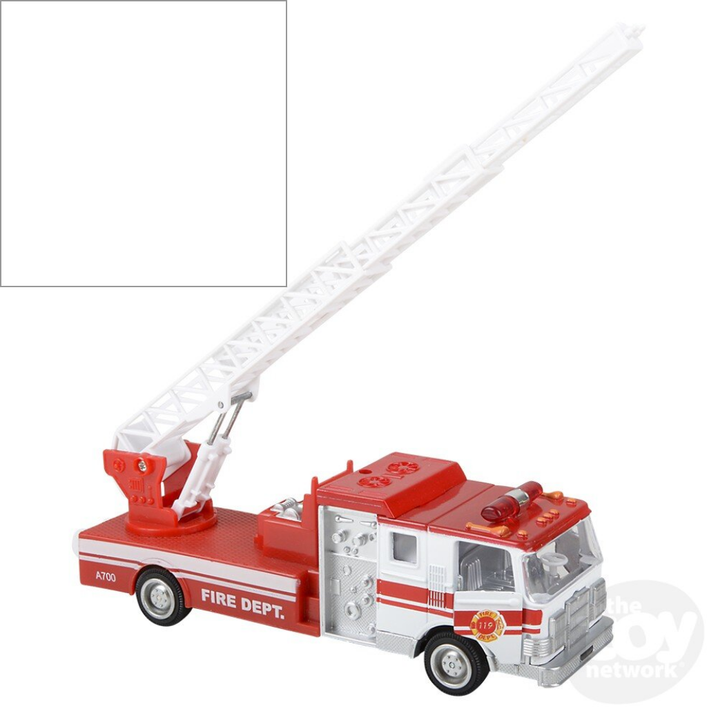 7" Die-Cast Pull Back Sonic Fire Engine