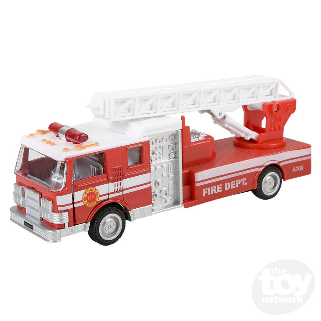 7" Die-Cast Pull Back Sonic Fire Engine
