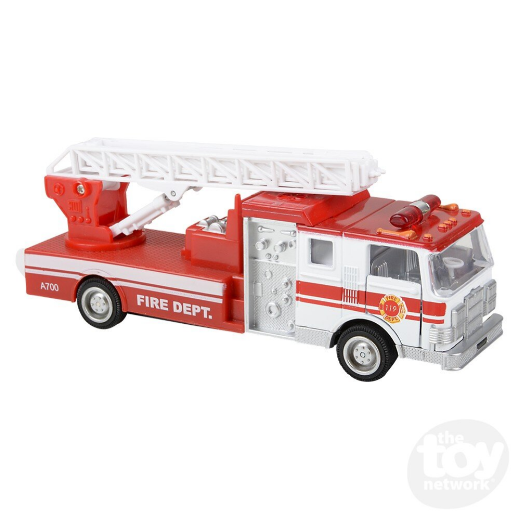 7" Die-Cast Pull Back Sonic Fire Engine