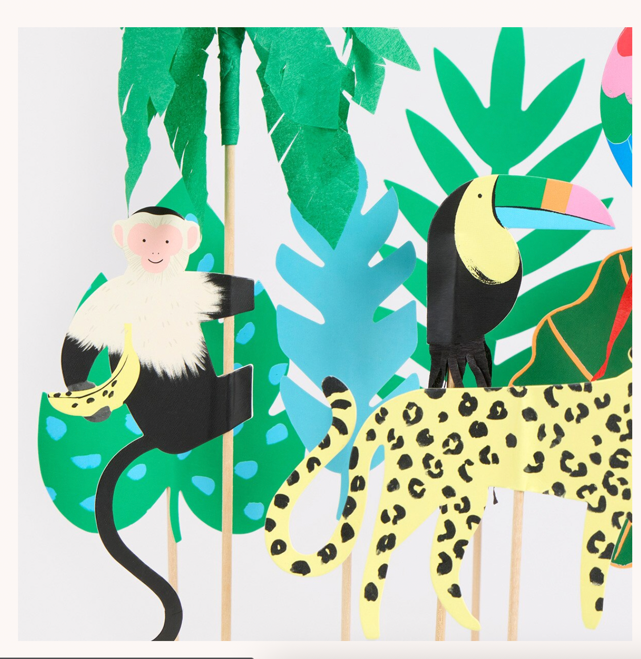 Jungle Jamboree Cake Toppers (x8)