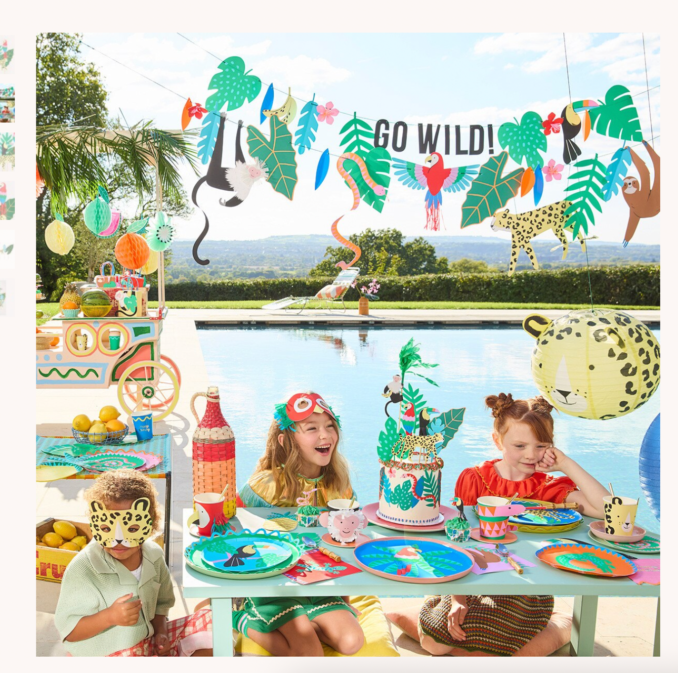 Jungle Jamboree Cake Toppers (x8)