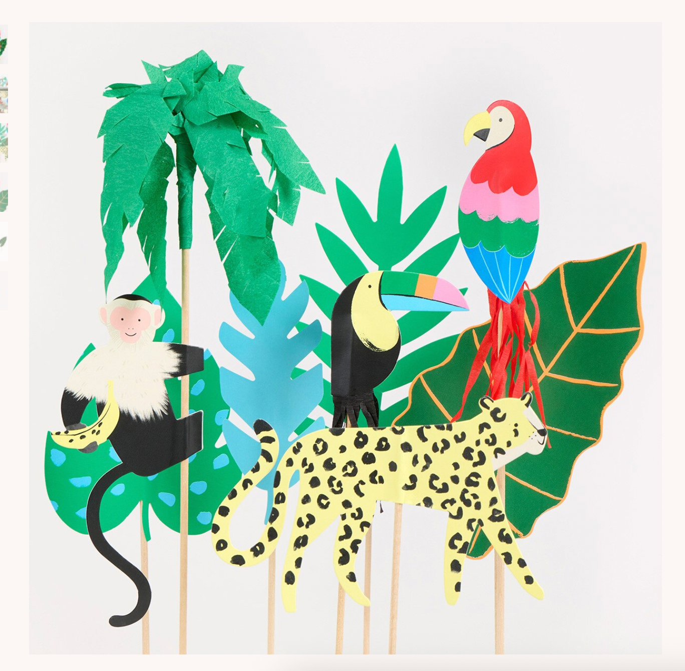 Jungle Jamboree Cake Toppers (x8)