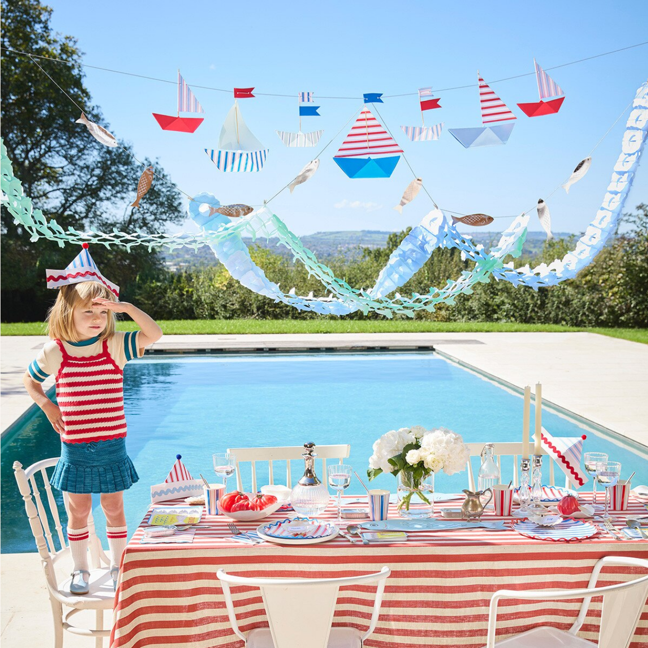 Sailor Party Hats (x8)