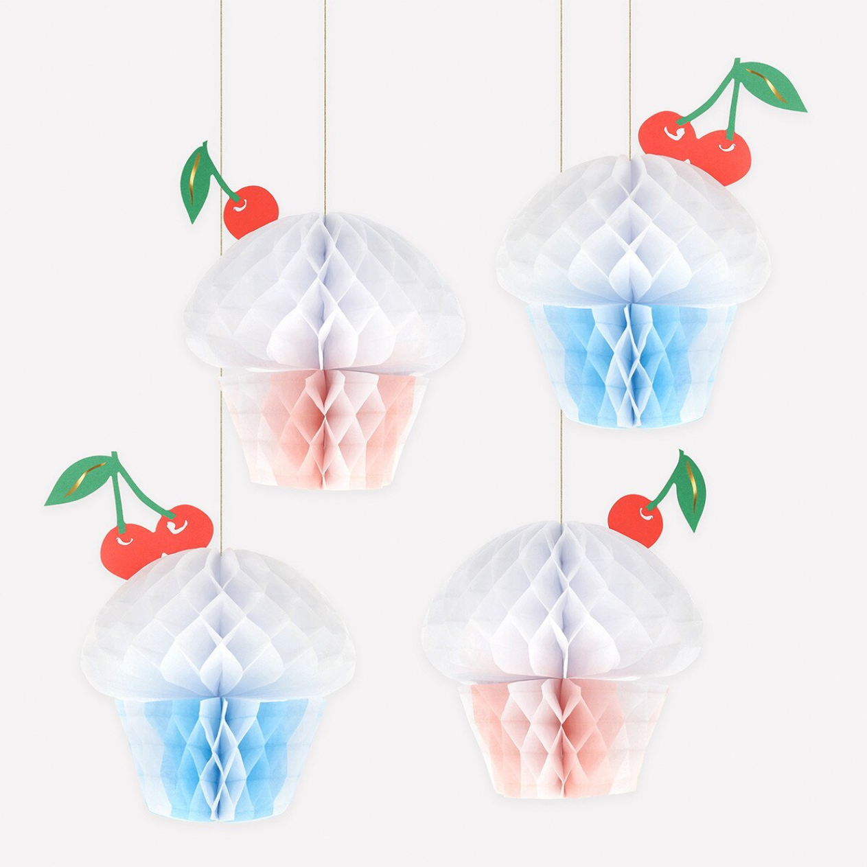 Honeycomb Cupcake Decorations (x4)