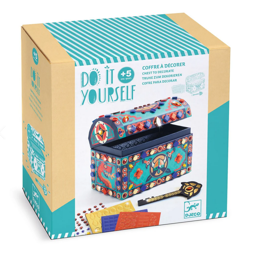 Decorative chest with 'Do It Yourself' packaging on a white background