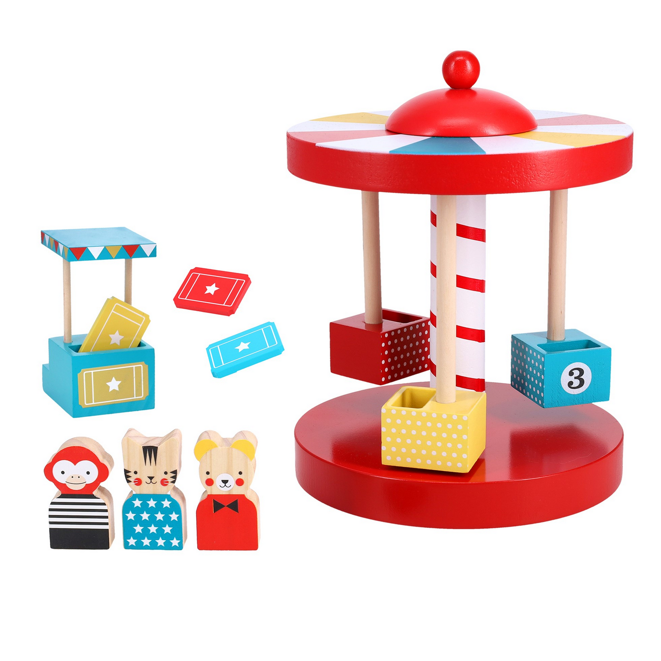 Merry-Go-Round Wooden Carousel